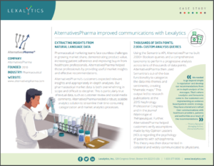 NLP in Healthcare: AlternativesPharma Case Study Image